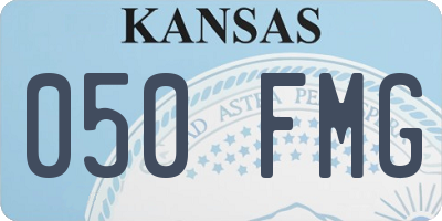 KS license plate 050FMG