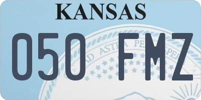 KS license plate 050FMZ