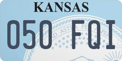 KS license plate 050FQI