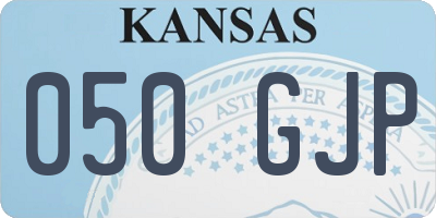 KS license plate 050GJP