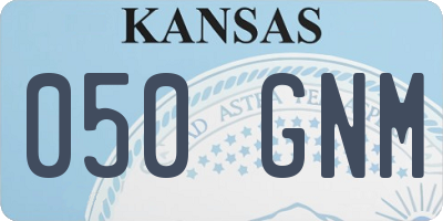 KS license plate 050GNM