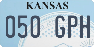 KS license plate 050GPH