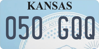 KS license plate 050GQQ