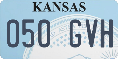 KS license plate 050GVH