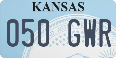 KS license plate 050GWR