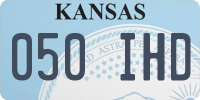 KS license plate 050IHD
