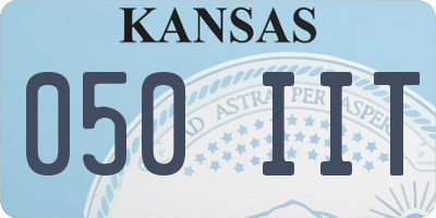 KS license plate 050IIT