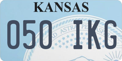 KS license plate 050IKG