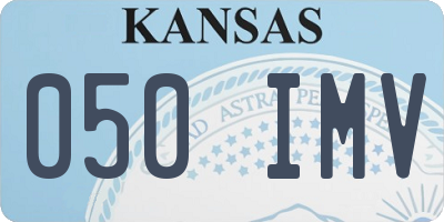 KS license plate 050IMV
