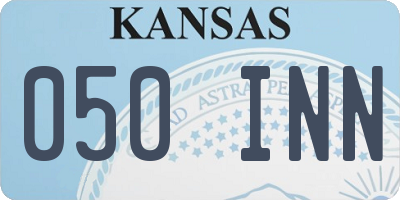 KS license plate 050INN
