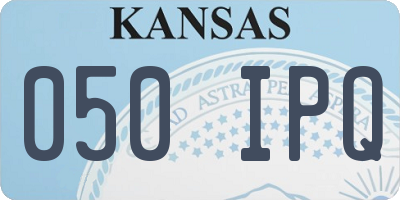 KS license plate 050IPQ