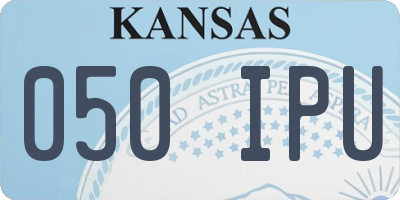 KS license plate 050IPU