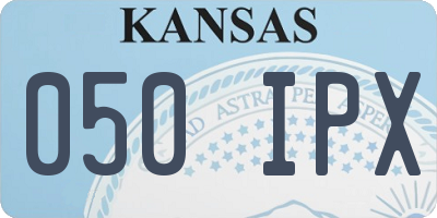 KS license plate 050IPX