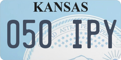KS license plate 050IPY