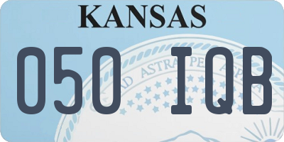 KS license plate 050IQB