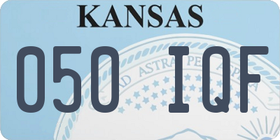 KS license plate 050IQF