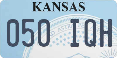 KS license plate 050IQH