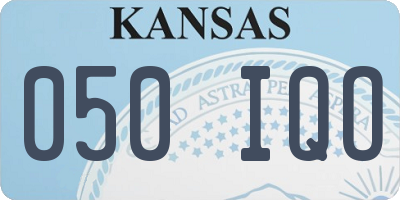 KS license plate 050IQO