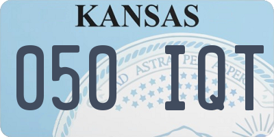 KS license plate 050IQT