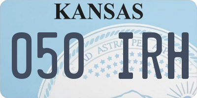 KS license plate 050IRH