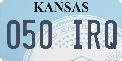 KS license plate 050IRQ