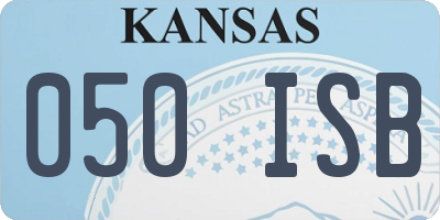 KS license plate 050ISB