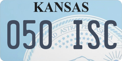 KS license plate 050ISC