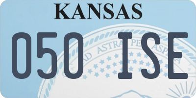 KS license plate 050ISE