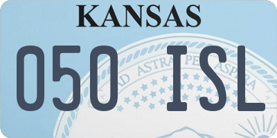 KS license plate 050ISL