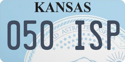 KS license plate 050ISP