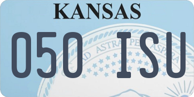 KS license plate 050ISU