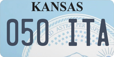 KS license plate 050ITA