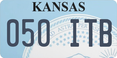 KS license plate 050ITB