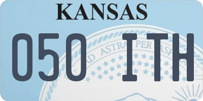 KS license plate 050ITH