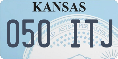 KS license plate 050ITJ