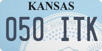 KS license plate 050ITK