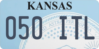 KS license plate 050ITL