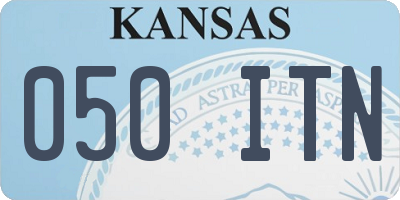 KS license plate 050ITN