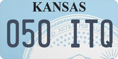 KS license plate 050ITQ