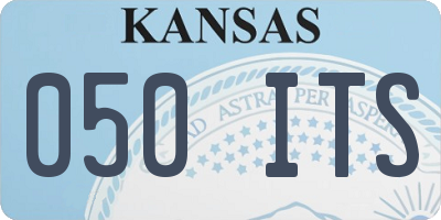 KS license plate 050ITS