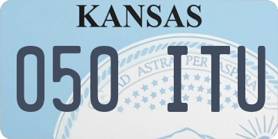 KS license plate 050ITU