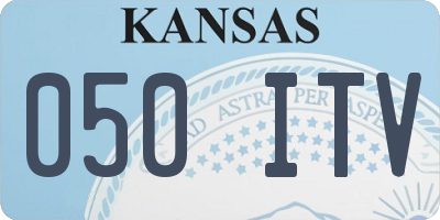 KS license plate 050ITV