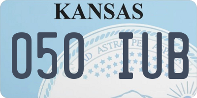 KS license plate 050IUB
