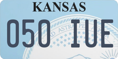 KS license plate 050IUE