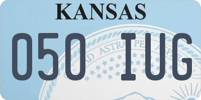 KS license plate 050IUG