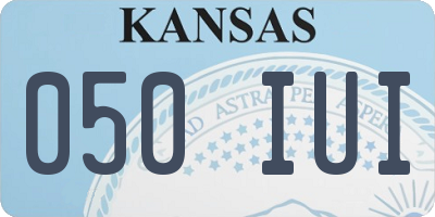 KS license plate 050IUI