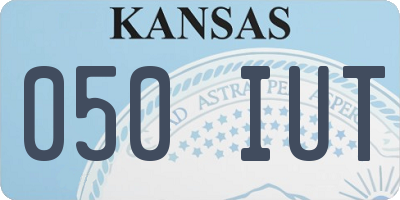KS license plate 050IUT