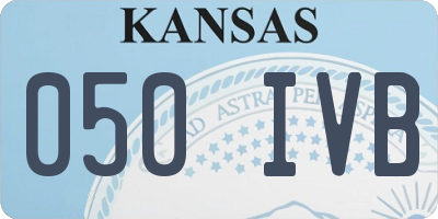 KS license plate 050IVB