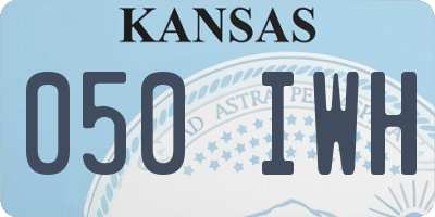 KS license plate 050IWH