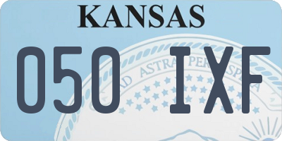 KS license plate 050IXF